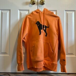 Orange Black Dog hoodie